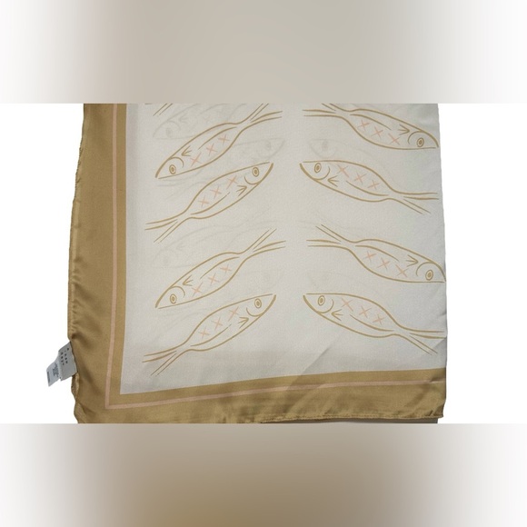 A New Day Fish Pattern Scarf 29 in x 29 in - Picture 3 of 3